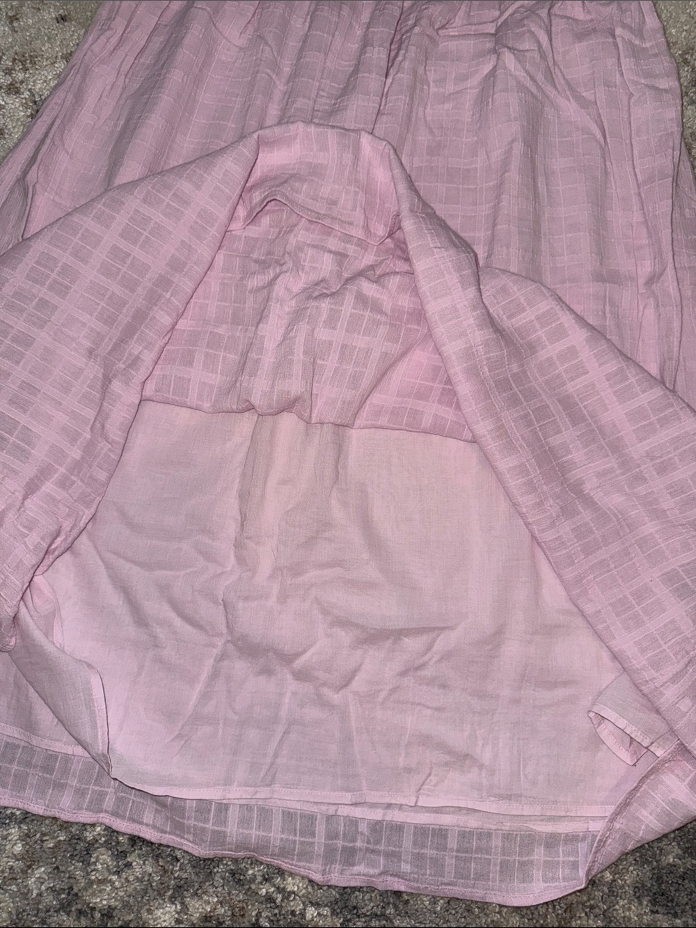 American Eagle Outfitters Light Pink Smocked Midi Skirt - Picture 7 of 7